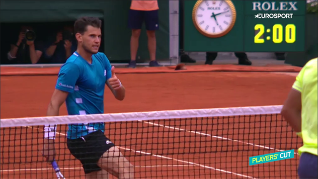 Thiem salutes sensational Nadal dropshot Thiem salutes sensational Nadal dropshot