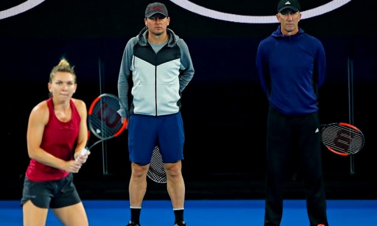 Simona Halep, alături de Andrei Pavel și Darren Cahill