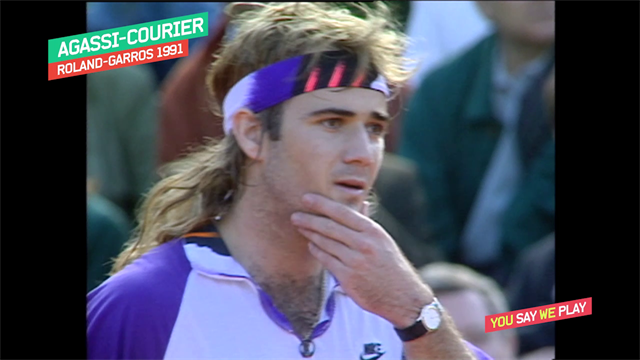#YouSayWePlay: El maravilloso passing-shot 'a lo Nadal' de Courier ante un incédulo Agassi #YouSayWePlay: El maravilloso passing-shot 'a lo Nadal' de Courier ante un incédulo Agassi