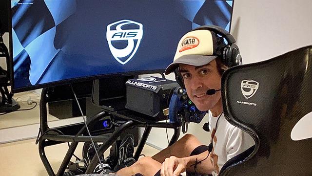 Así es el simulador con el que Alonso prepara las 24H de Le Mans virtuales que verás en Eurosport Así es el simulador con el que Alonso prepara las 24H de Le Mans virtuales que verás en Eurosport