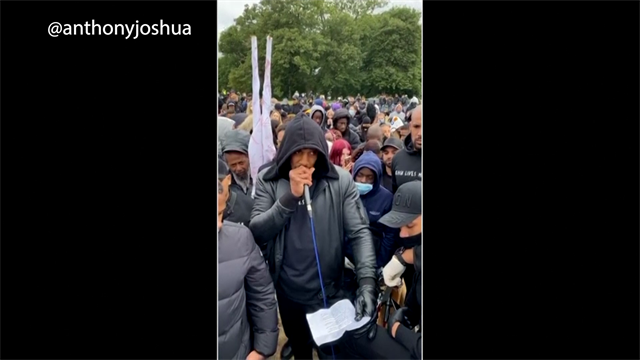 'We can no longer remain silent' - Anthony Joshua gives speech at Black Lives Matter march 'We can no longer remain silent' - Anthony Joshua gives speech at Black Lives Matter march