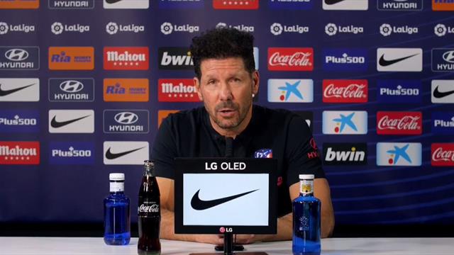 Simeone: "Hay que intentar ser lo más contundentes posible" Simeone: "Hay que intentar ser lo más contundentes posible"