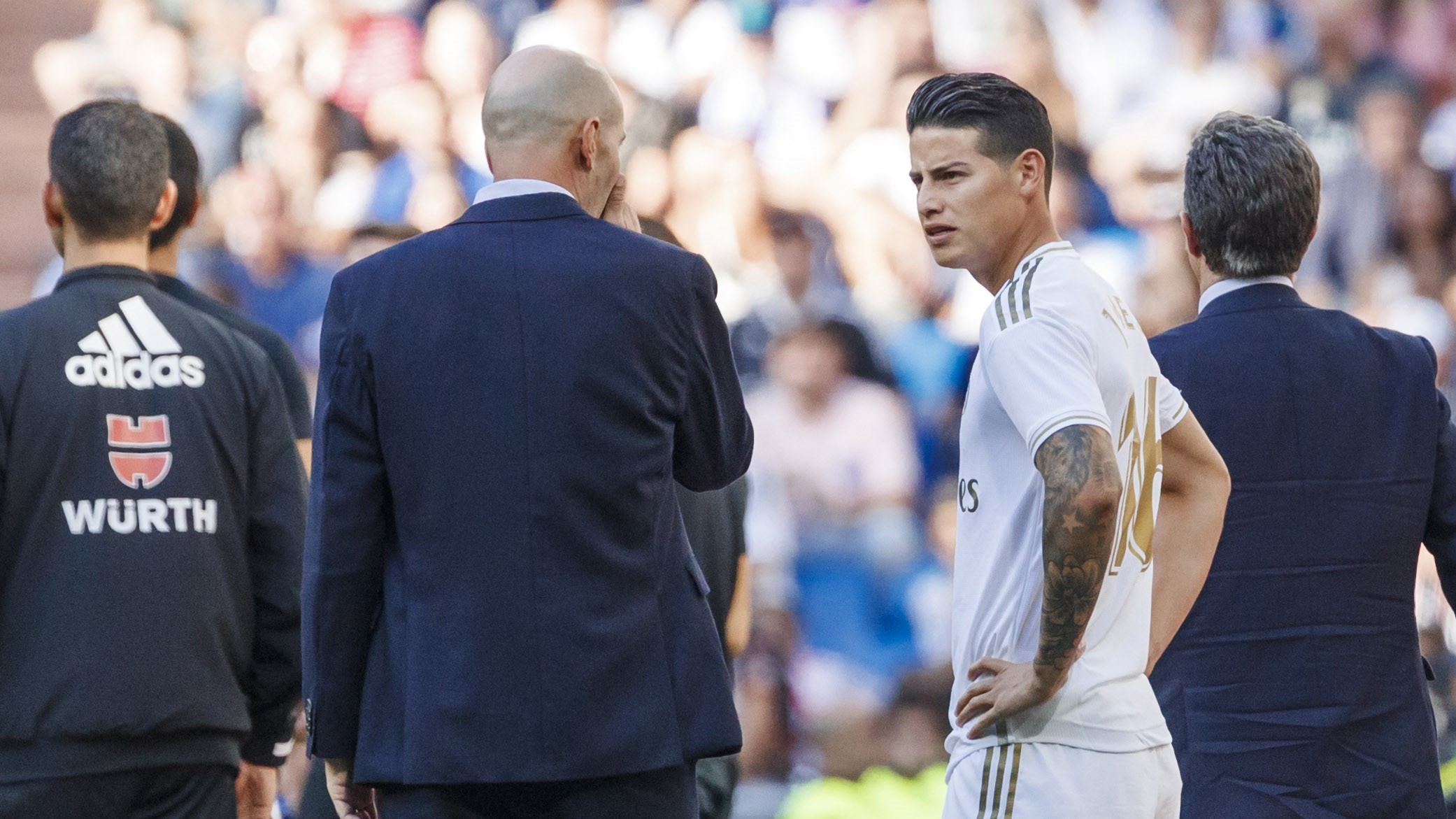 James Rodriguez nu a reușit să îl convingă pe Zinedine Zidane