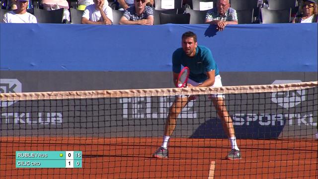 Highlights as Rublev beats Cilic at the Adria Tour Highlights as Rublev beats Cilic at the Adria Tour