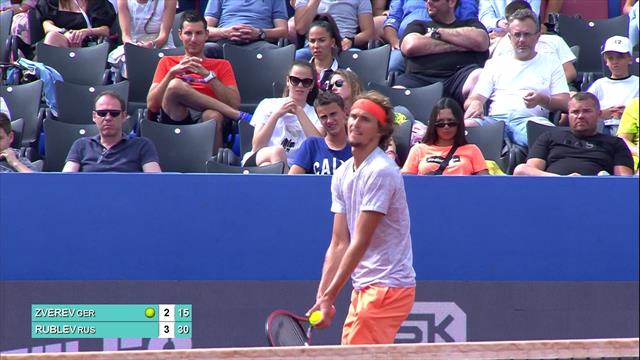 Angry Zverev throws his racket as frustration gets the better of him at Adria Tour Angry Zverev throws his racket as frustration gets the better of him at Adria Tour