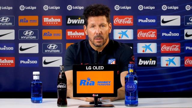 Simeone: "No hay excusas, cuando se pone un horario hay que jugar y ganar" Simeone: "No hay excusas, cuando se pone un horario hay que jugar y ganar"