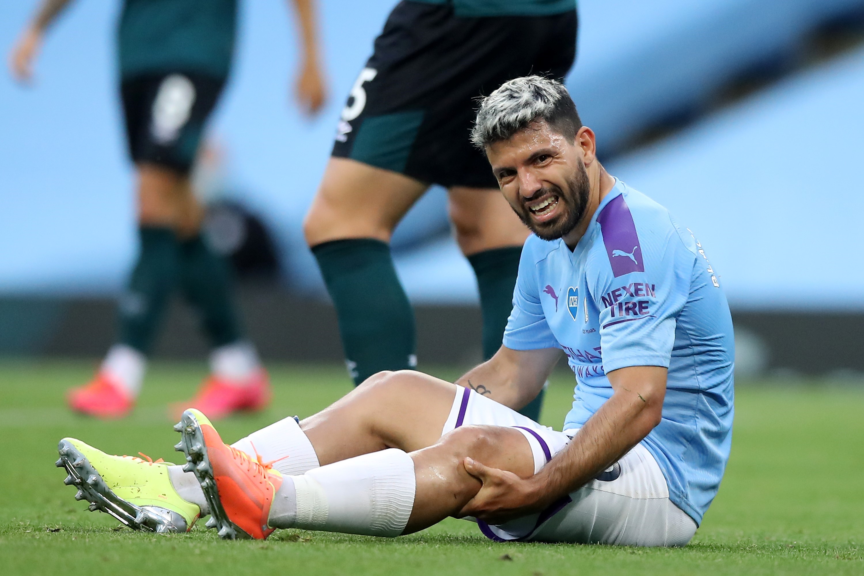 ManCity-Star Sergie Agüero verletzte sich gegen den FC Burnley am Knie