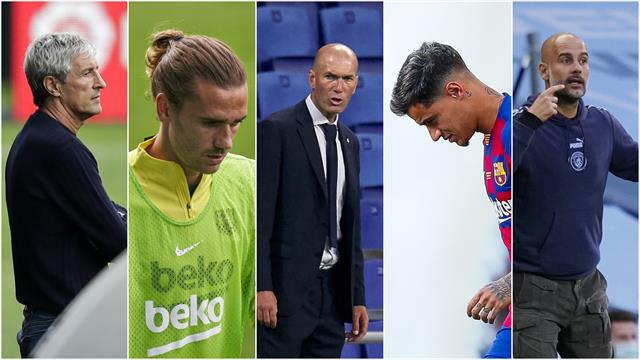Setién, Griezmann, LaLiga en juego, Coutinho y Guardiola, los nombres del día Setién, Griezmann, LaLiga en juego, Coutinho y Guardiola, los nombres del día