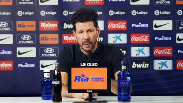 Simeone: "La Liga es el premio a la regularidad y eso se valora al final" Simeone: "La Liga es el premio a la regularidad y eso se valora al final"