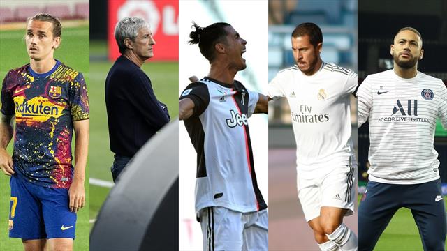 Griezmann, Setién, Cristiano, Hazard y Neymar, los nombres del día Griezmann, Setién, Cristiano, Hazard y Neymar, los nombres del día