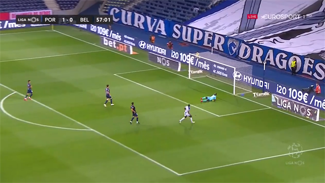 Liga NOS: Desmarque perfecto y definición de 'killer' de Marega Liga NOS: Desmarque perfecto y definición de 'killer' de Marega
