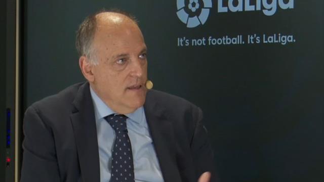 Javier Tebas: "No está ni entre mis diez prioridades jugar fuera de España" Javier Tebas: "No está ni entre mis diez prioridades jugar fuera de España"