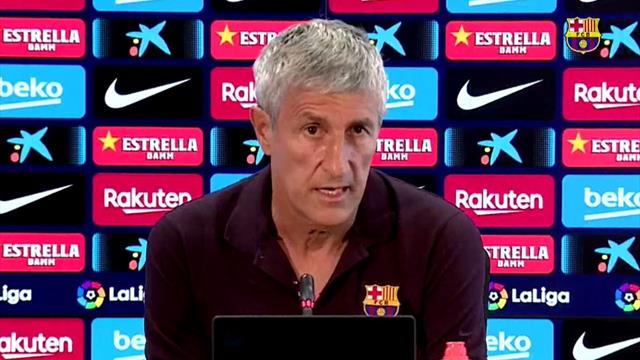 Setién: "Desde el club están contentos con el trabajo que hacemos" Setién: "Desde el club están contentos con el trabajo que hacemos"