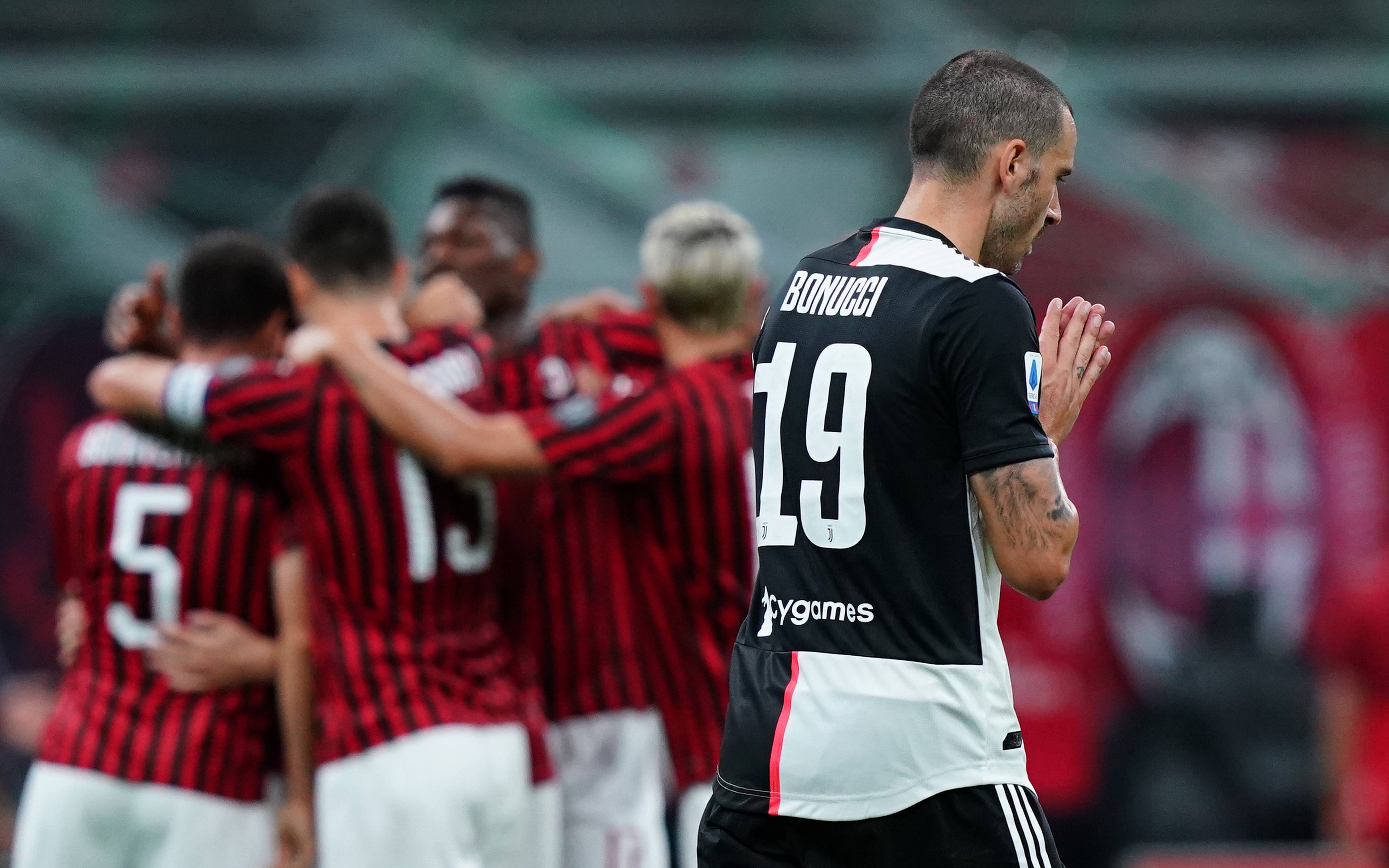 Leonardo Bonucci in Milan-Juventus