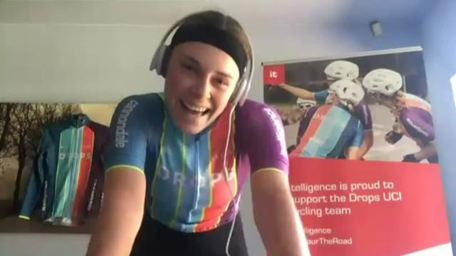 April Tacey takes second win at Virtual Tour de France April Tacey takes second win at Virtual Tour de France