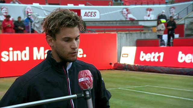 Dominic Thiem: I guess I was the luckiest today Dominic Thiem: I guess I was the luckiest today