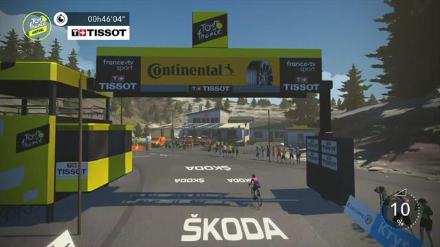 Tour de Francia Virtual: Michael Woods gana la etapa tras llegar escapado a la meta Tour de Francia Virtual: Michael Woods gana la etapa tras llegar escapado a la meta