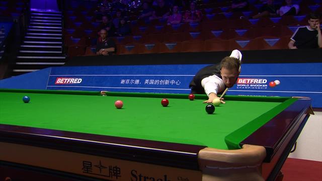 Judd Trump races to 100th century of season at World Snooker Championship Judd Trump races to 100th century of season at World Snooker Championship