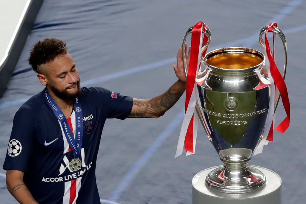 Neymar déçu après la finale de la Ligue des champions