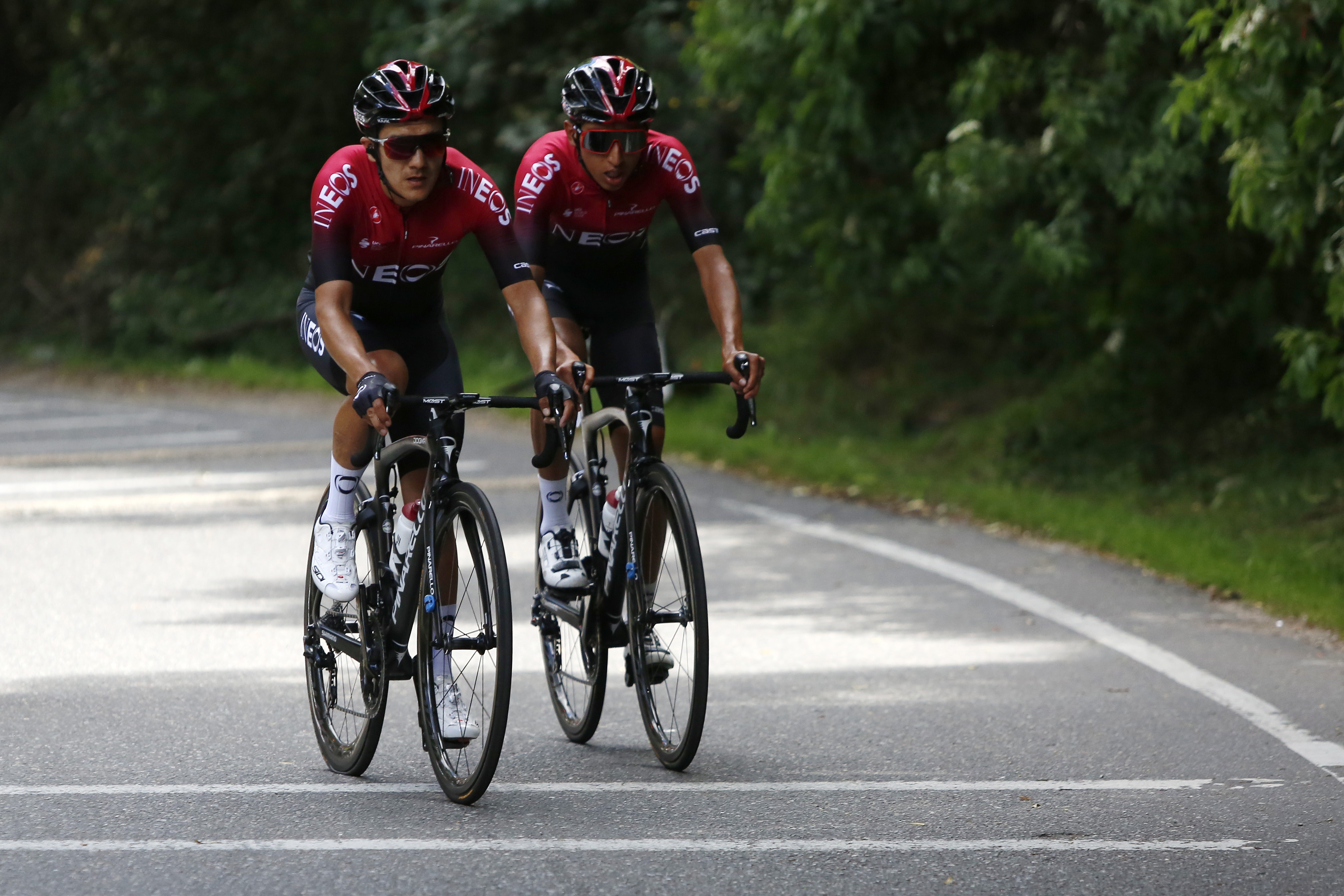 Richard Carapaz et Egan Bernal, les deux leaders du Team Ineos sur le Tour de France 2020