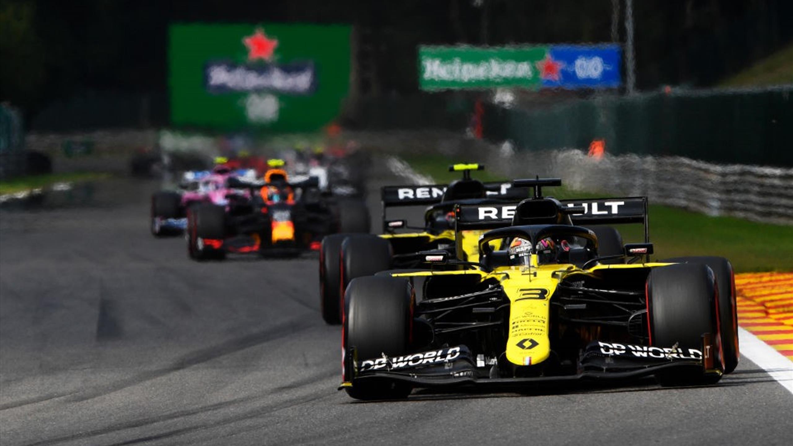 GRAND PRIX DE BELGIQUE A Spa, Ricciardo et Ocon (Renault) ont roulé avec les meilleurs Eurosport GRAND PRIX DE BELGIQUE A Spa, Ricciardo et Ocon (Renault) ont roulé avec les meilleurs Eurosport