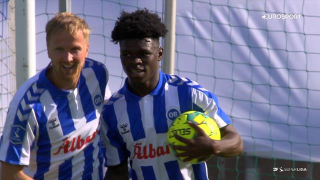Sabbi scorer sit første mål for OB Sabbi scorer sit første mål for OB