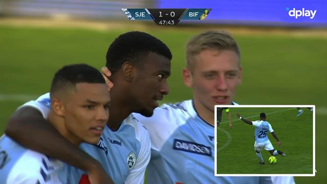 En resolut afslutning! Haji Wright sætter Brøndbys sejrsstime over styr med 1-0-scoring En resolut afslutning! Haji Wright sætter Brøndbys sejrsstime over styr med 1-0-scoring