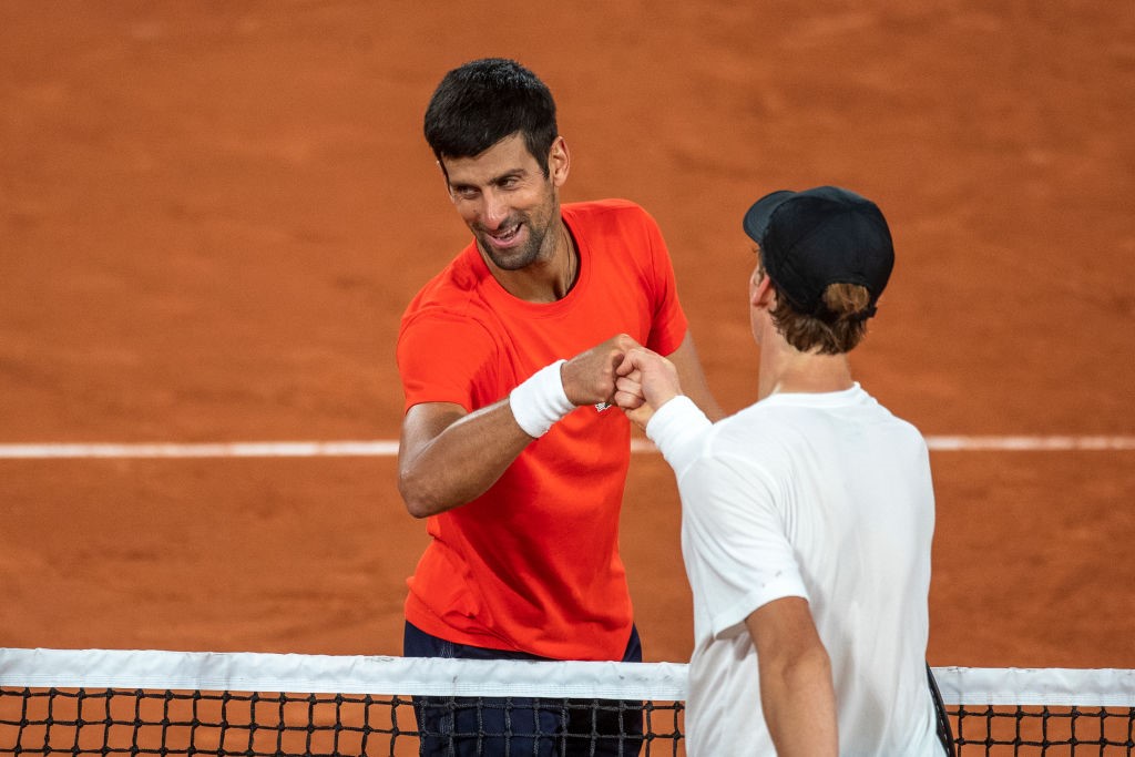 Novak Djokovic ve Jannik Sinner