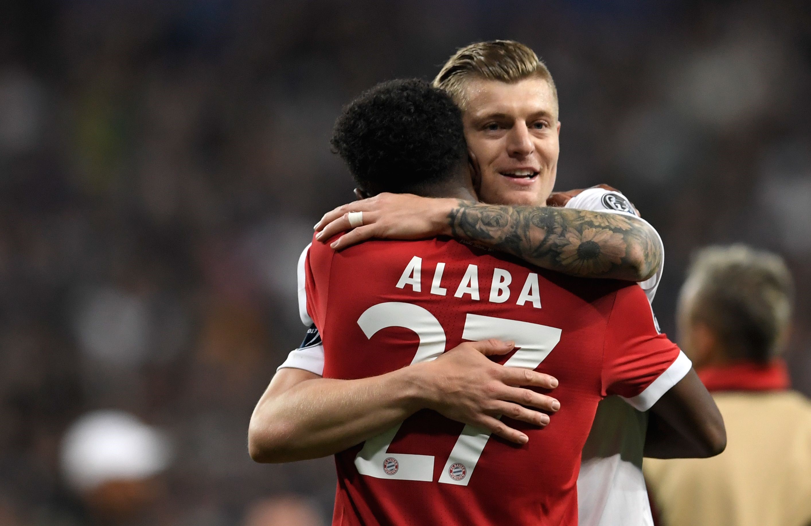 David Alaba und Toni Kroos (r.)