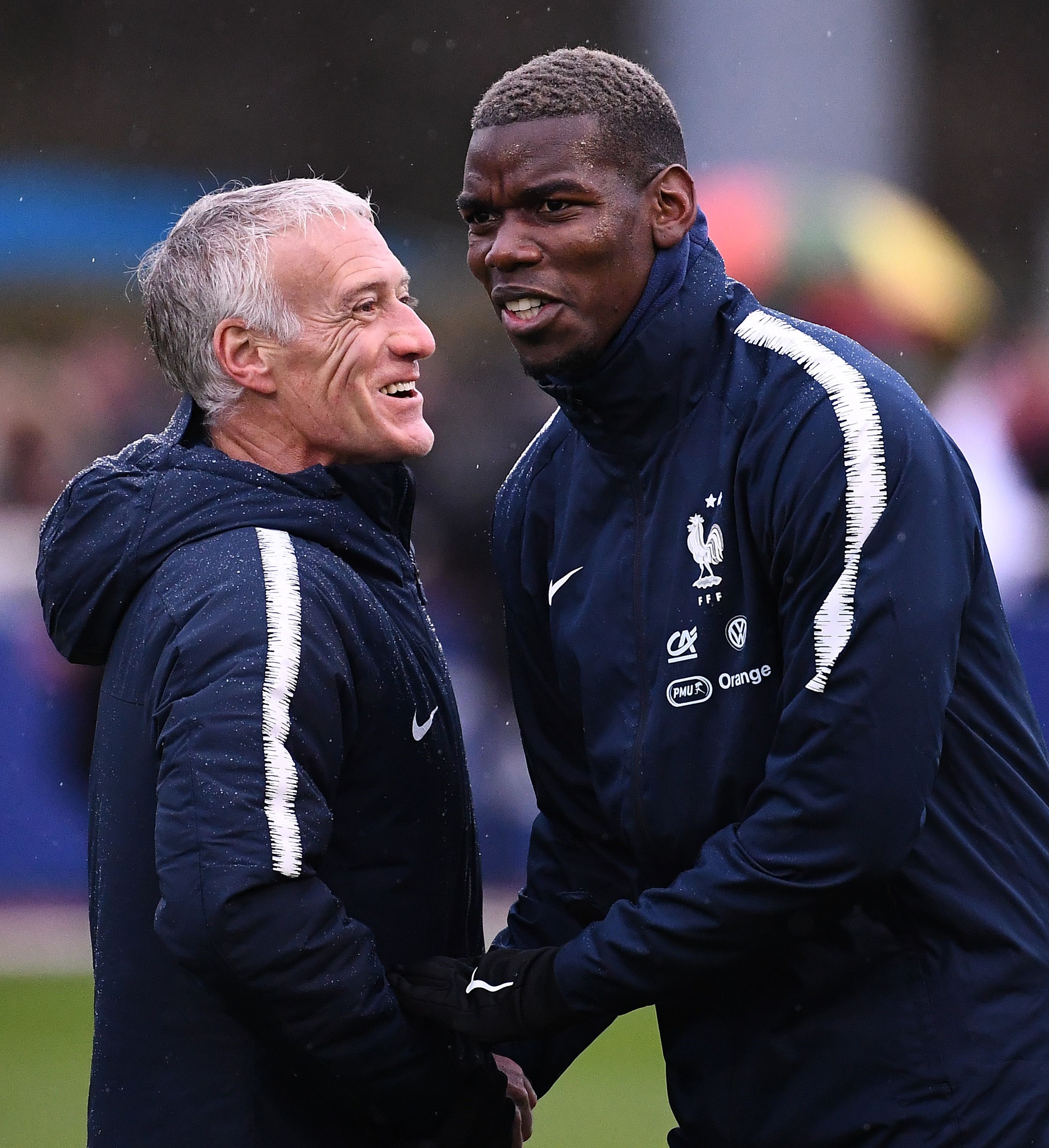 Didier Deschamps et Paul Pobga