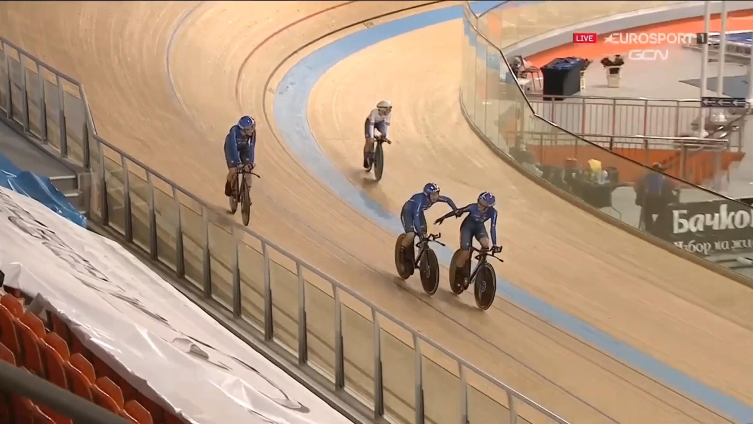 Europei ciclismo su pista argento e record italiano nell'inseguimento
