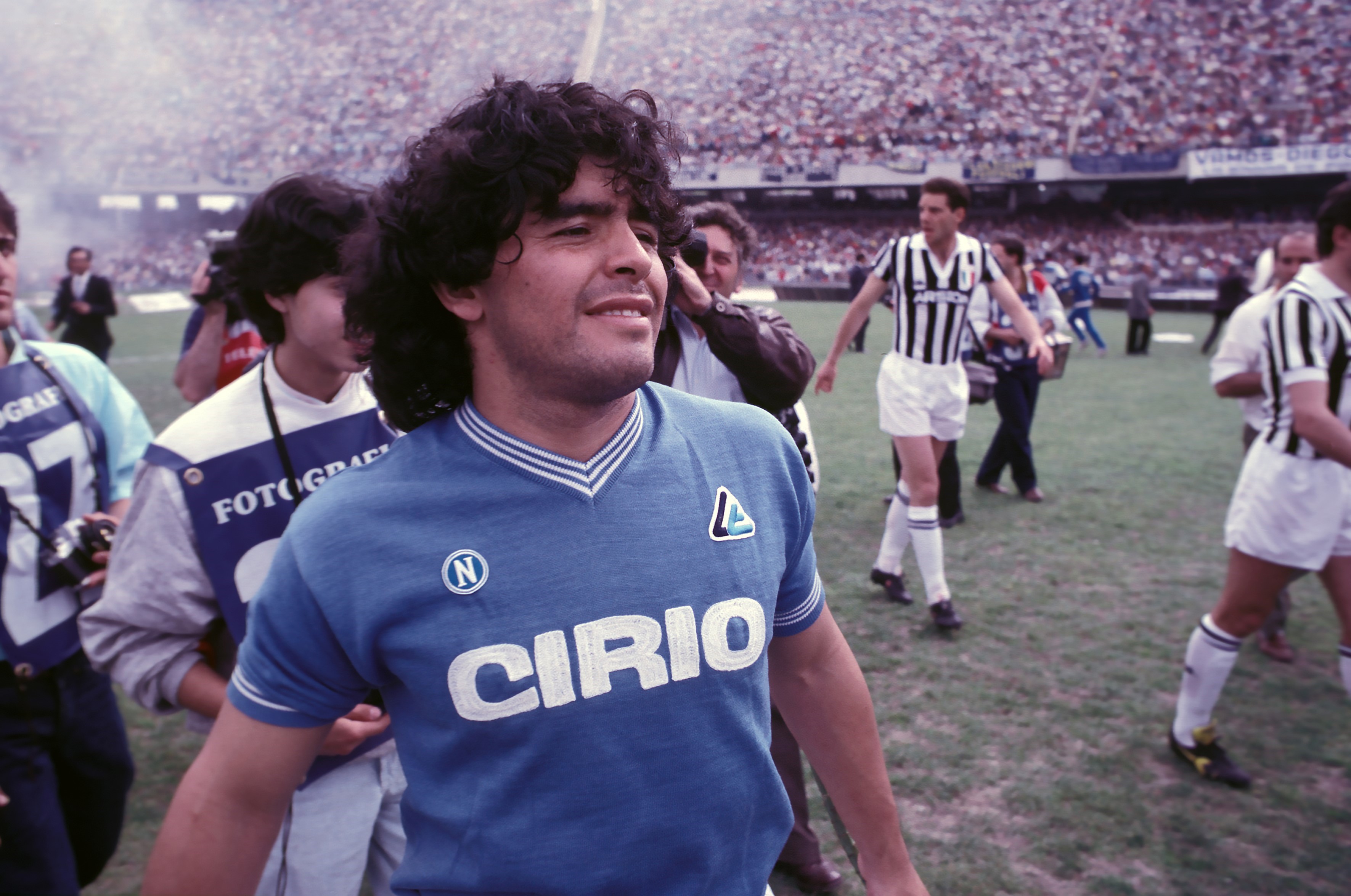 Diego Maradona ai tempi del Napoli