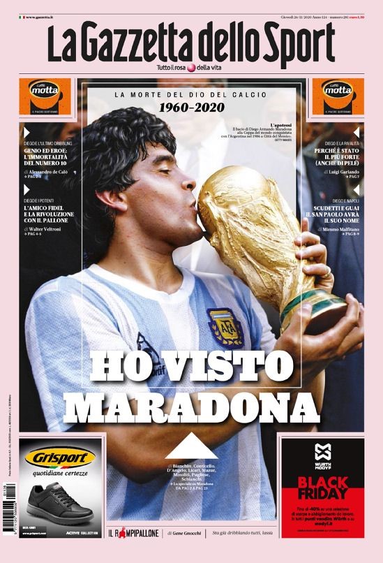 Gazzetta dello Sport front page