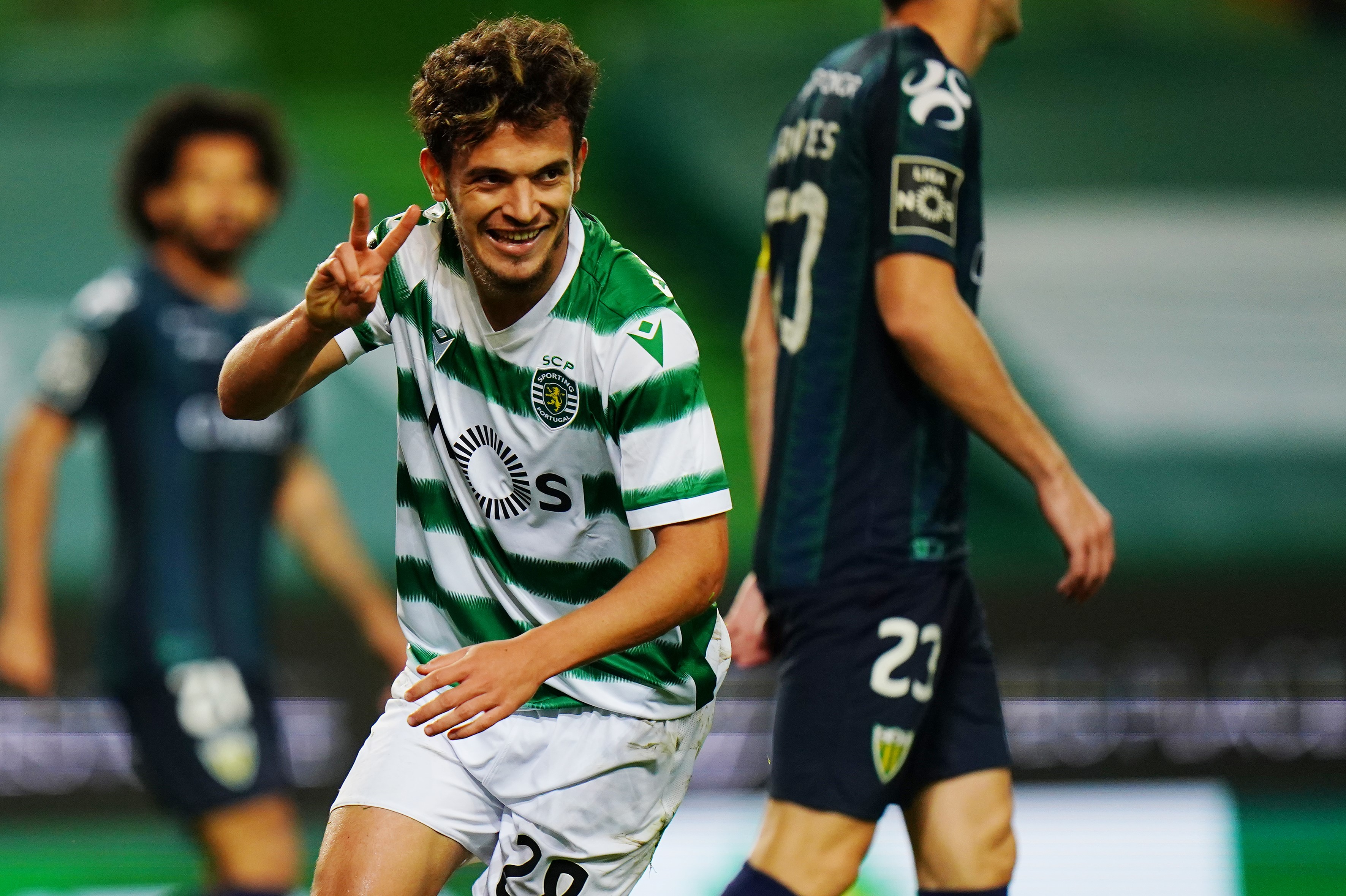 Pedro Goncalves of Sporting CP celebrates