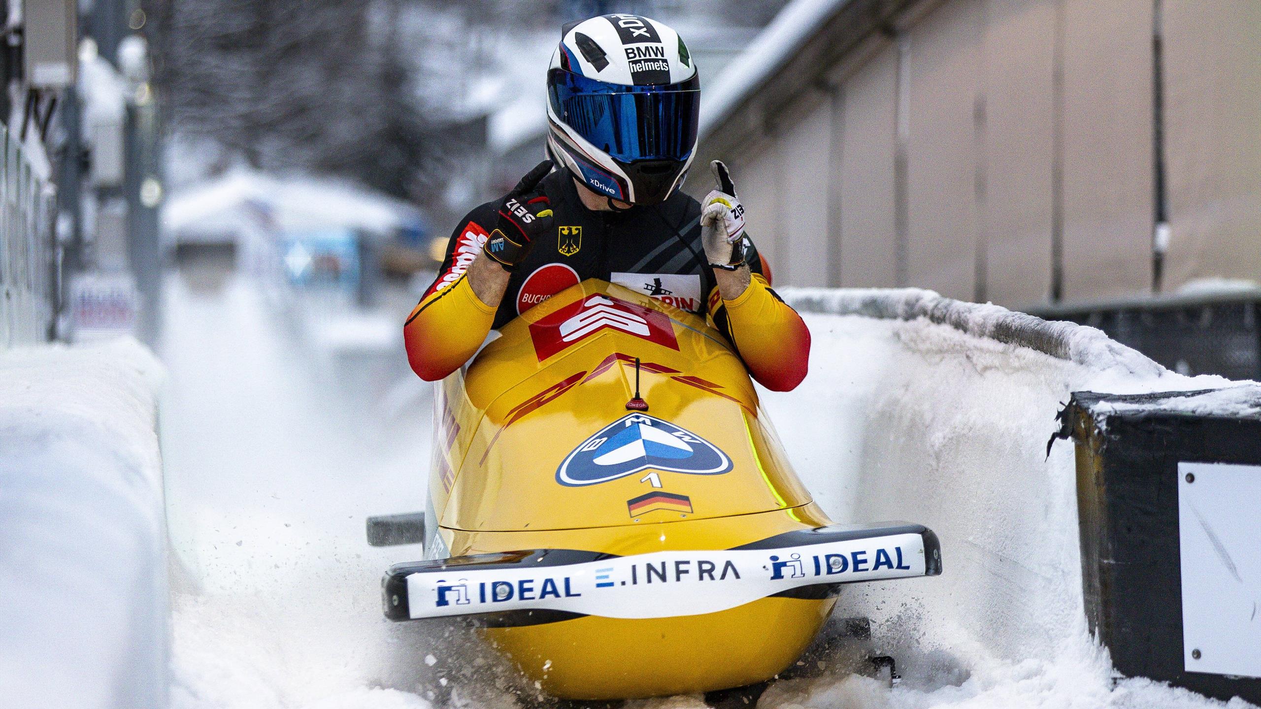 ZweierbobEM Friedrich holt fünften Titel in Winterberg Eurosport