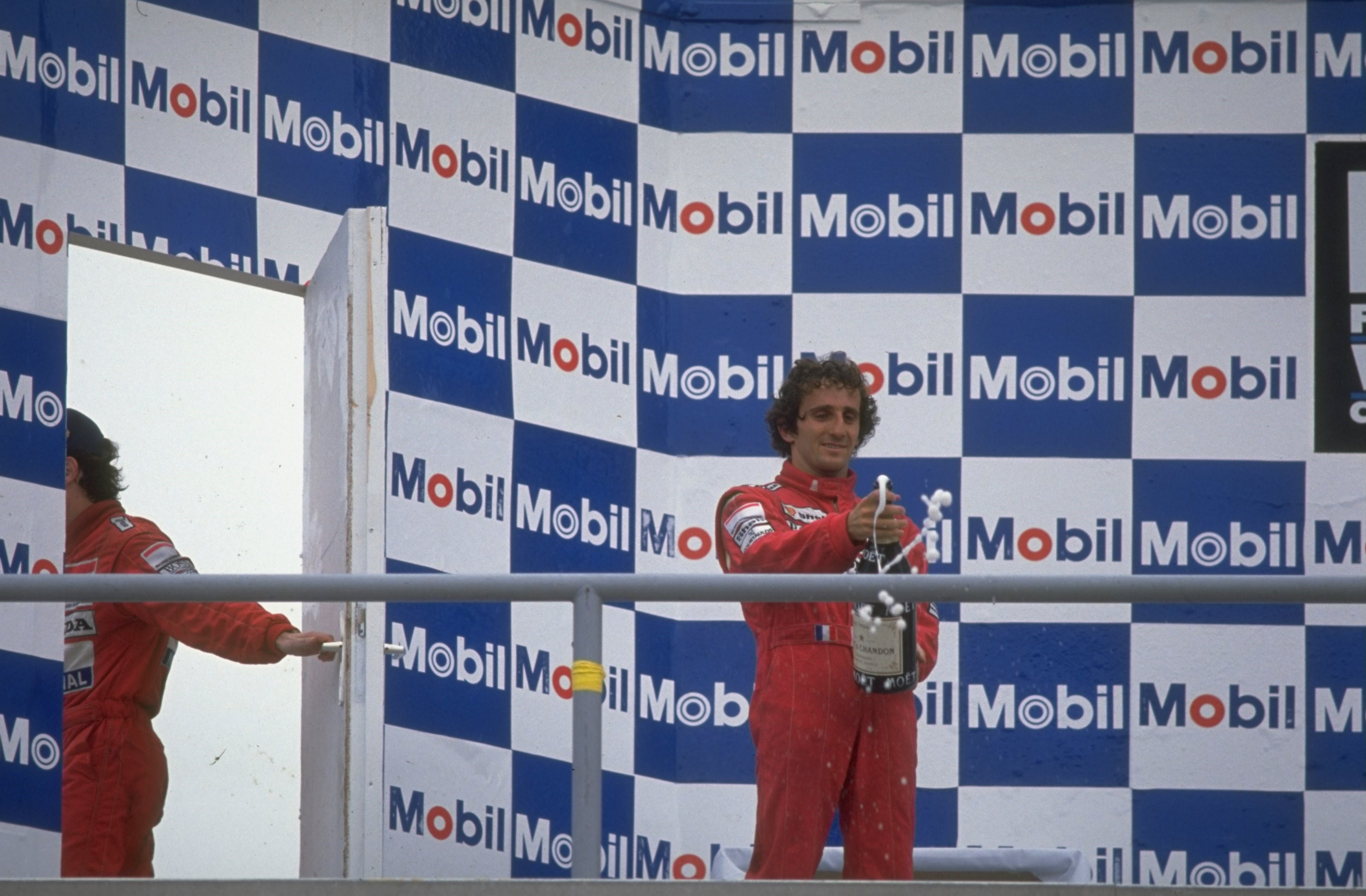 Alain Prost au Grand Prix d'Allemagne, en 1989