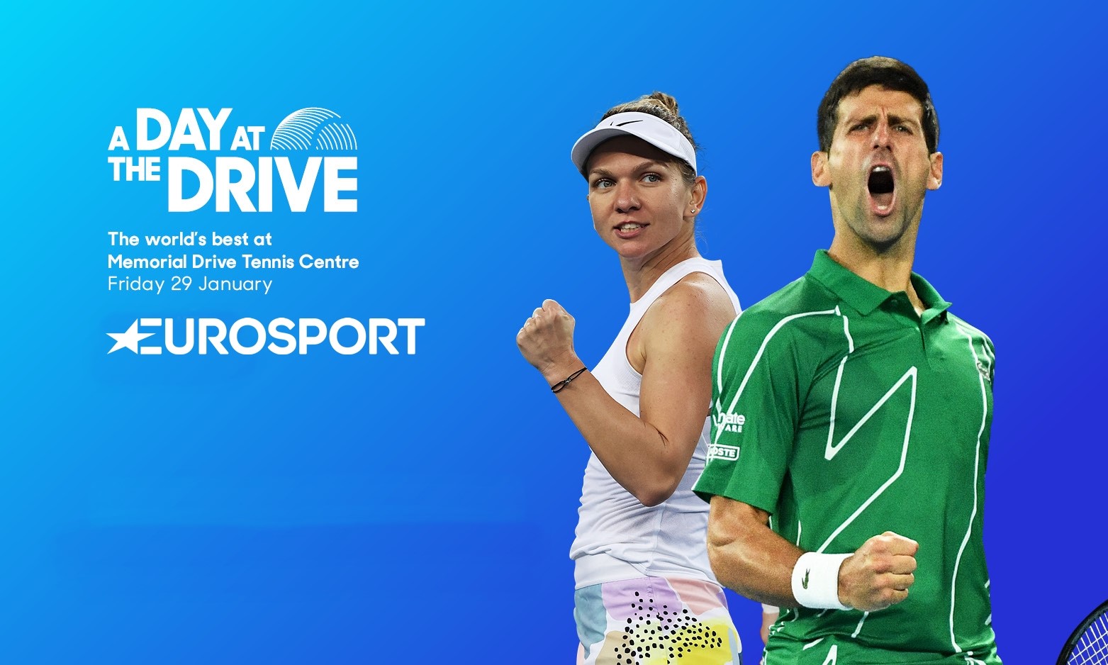 A day at the drive: Simona Halep & Novak Djokovic