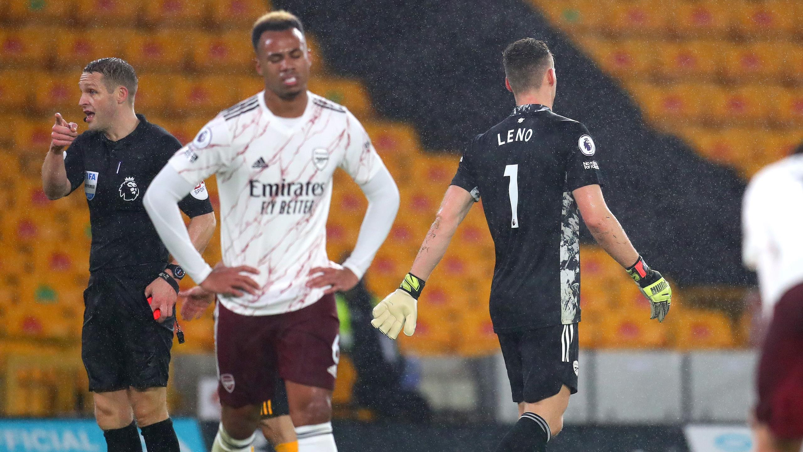 Bernd Leno and David Luiz sent off as Joao Moutinho ...