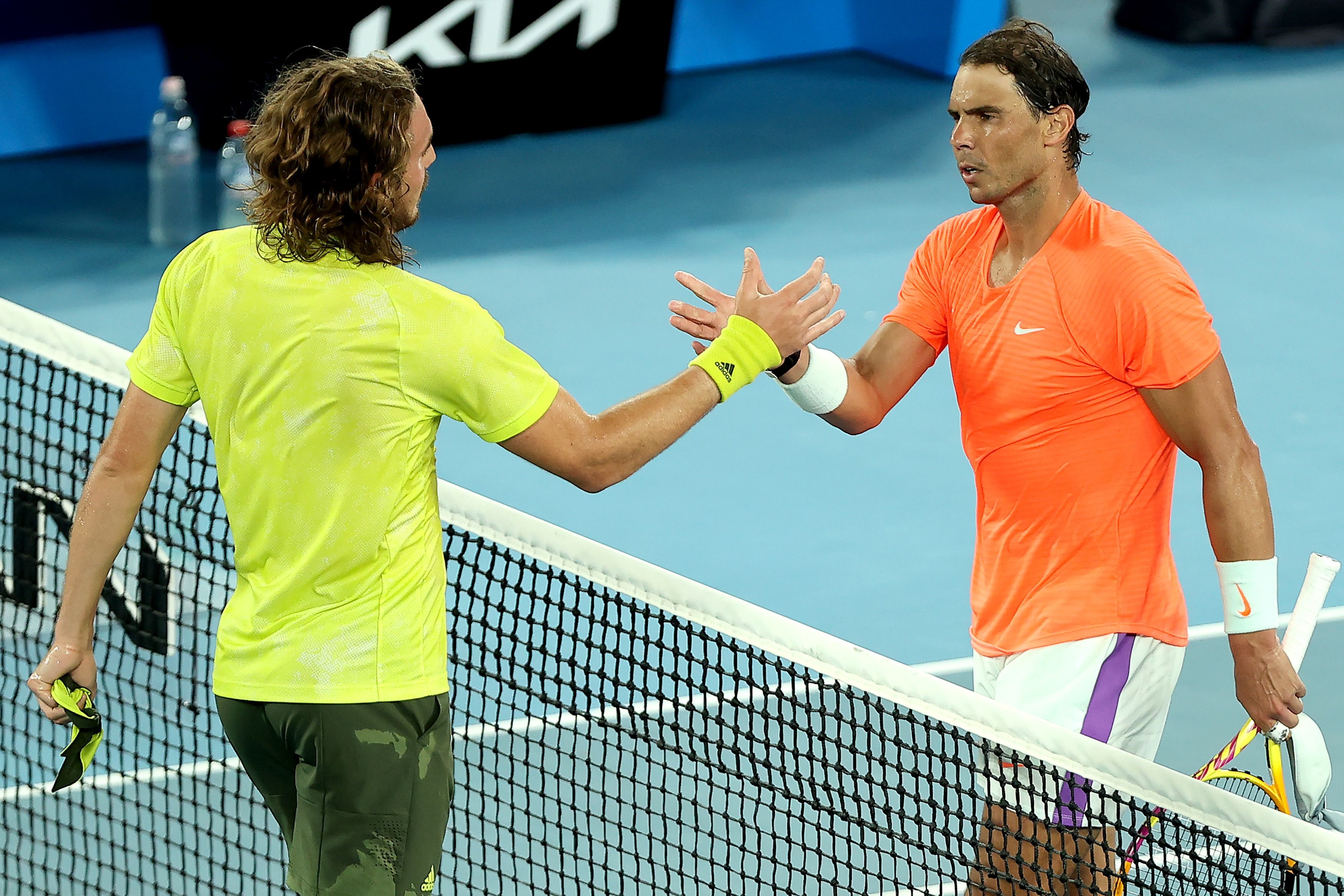 Greece's Stefanos Tsitsipas Spain's Rafael Nadal