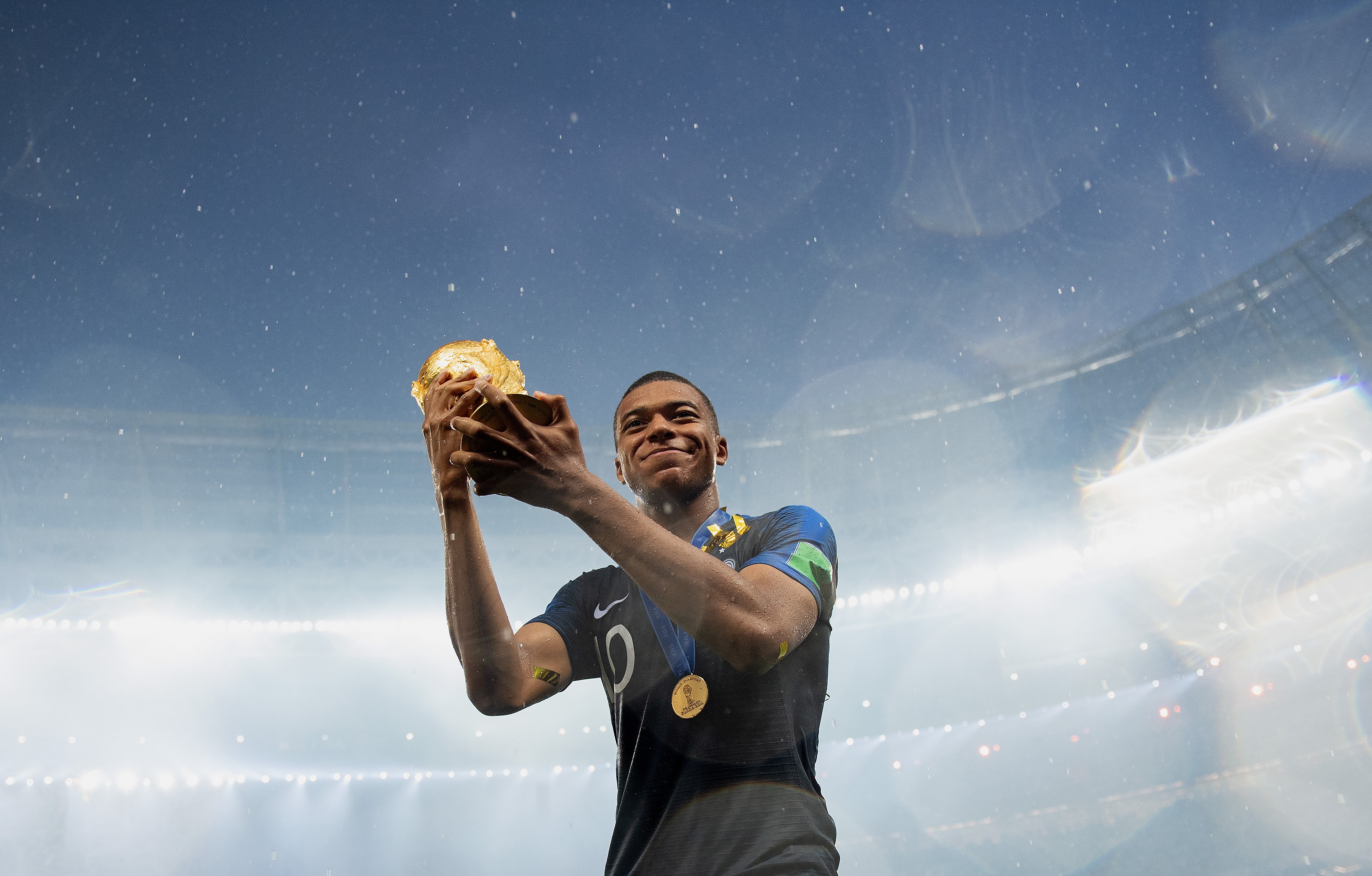 Kylian Mbappé, champion du monde 2018 avec les Bleus