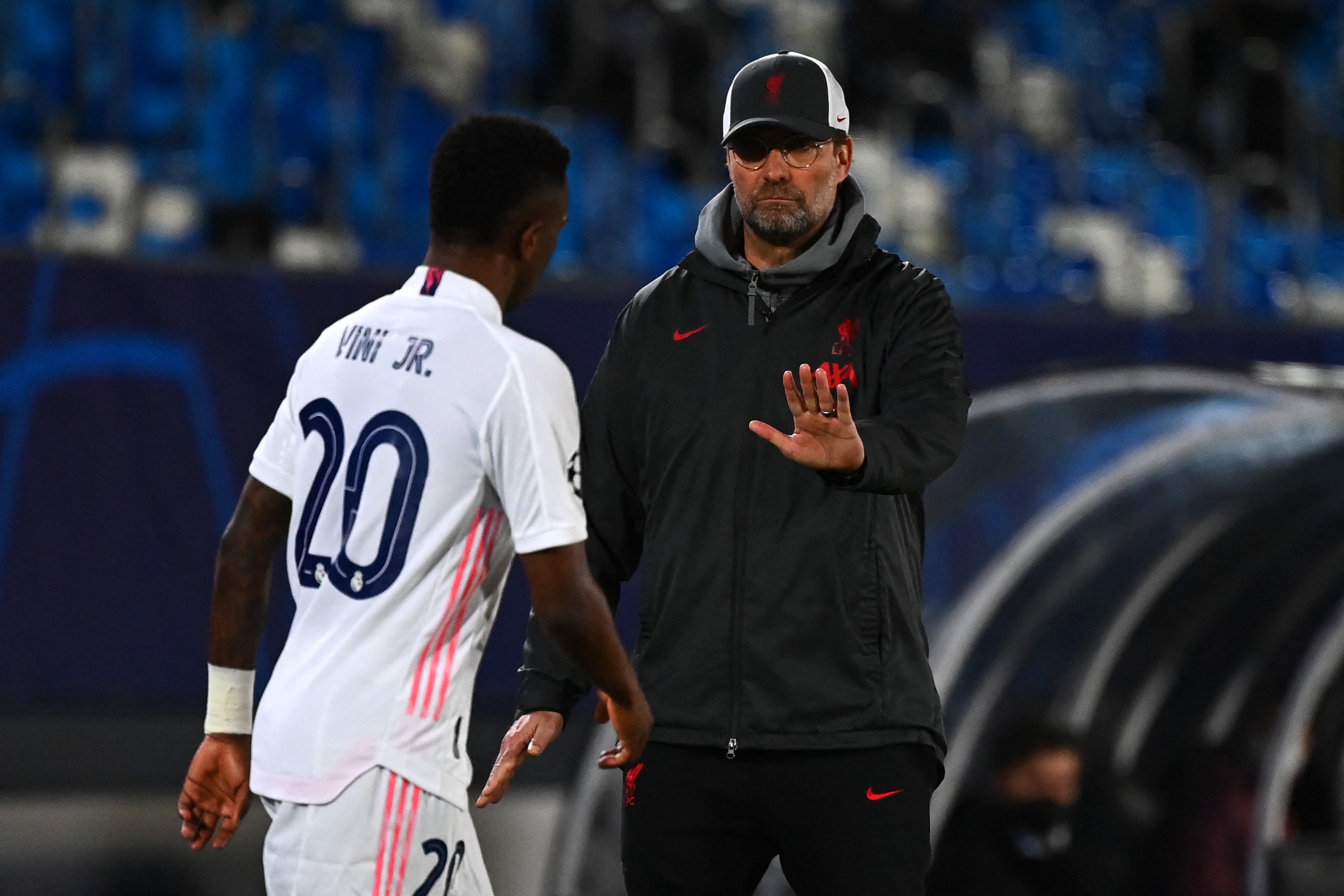 Vinicius Jr y Jurgen Klopp (Real Madrid Liverpool)