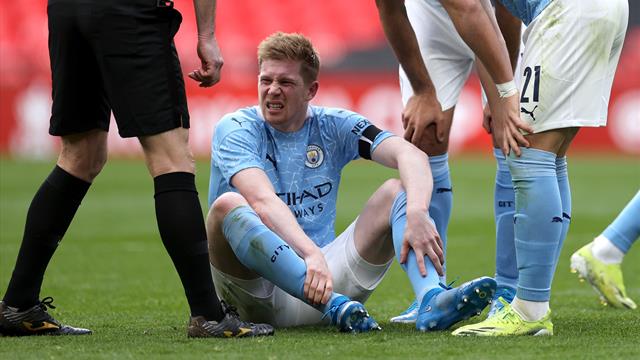 Ce n'est pas bon signe : City s'inquiète pour De Bruyne, blessé à 11 jours du choc face au PSG Ce n'est pas bon signe : City s'inquiète pour De Bruyne, blessé à 11 jours du choc face au PSG
