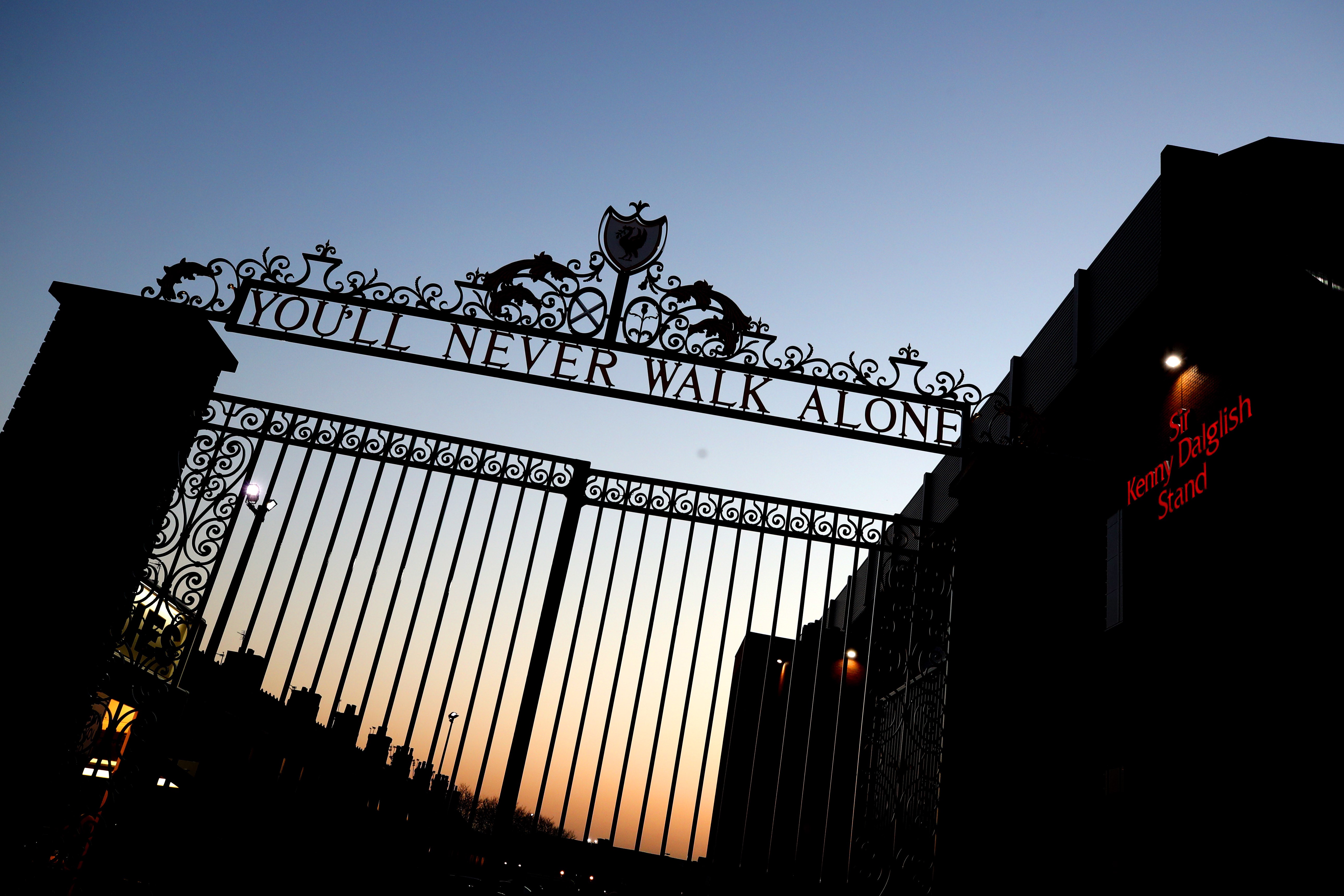 The Liverpool gates at Anfield