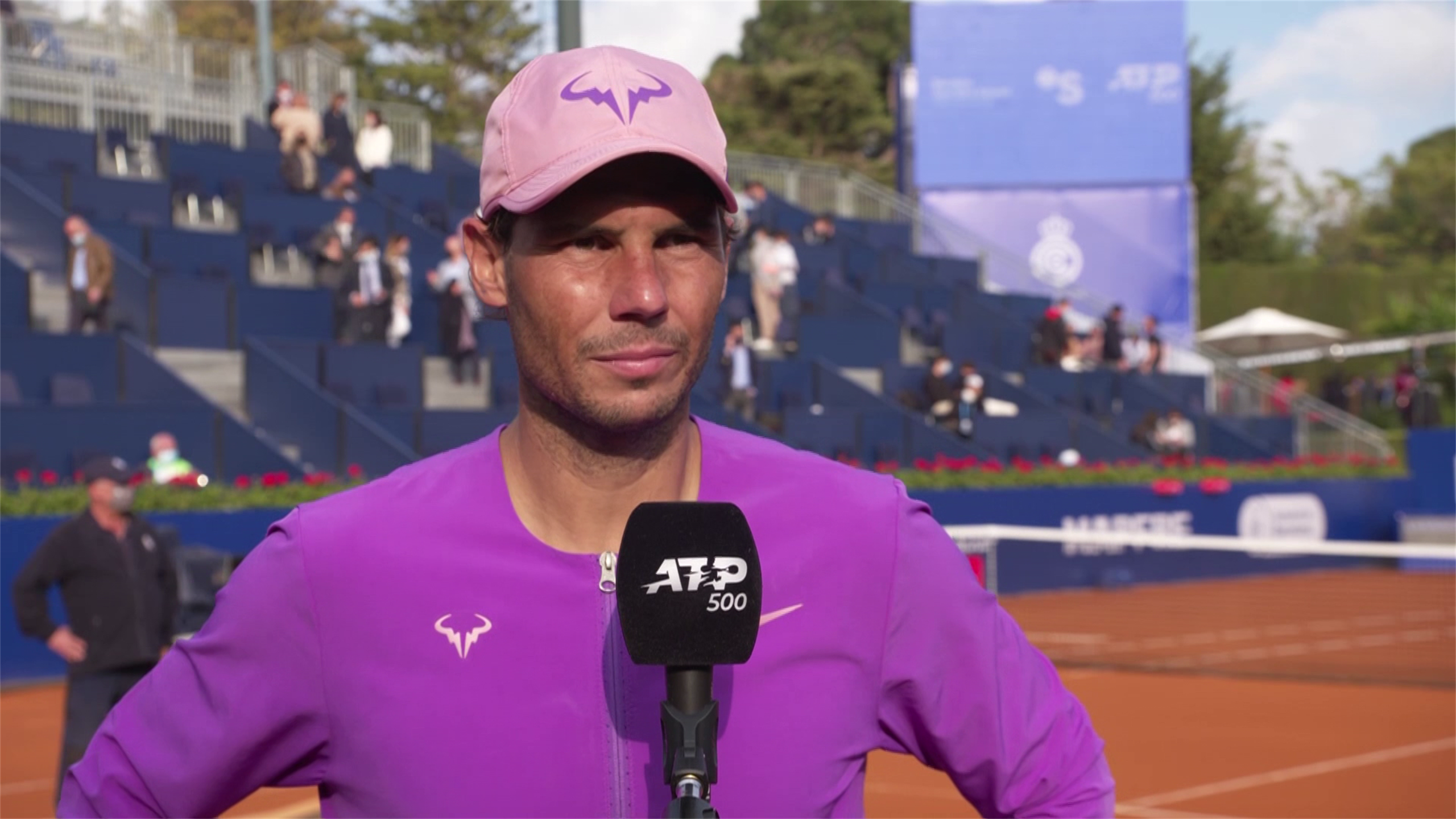 nadal purple hat