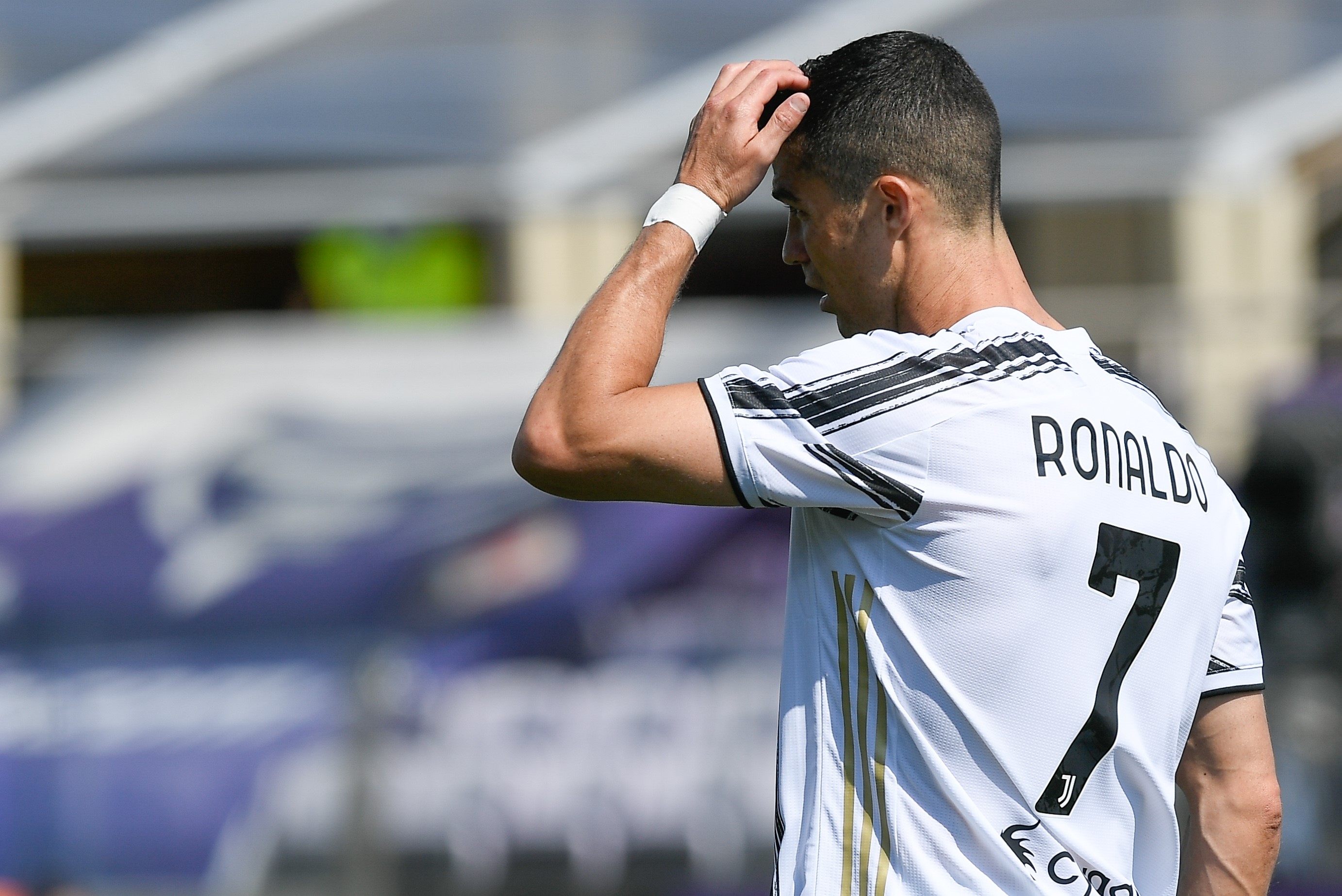 Cristiano Ronaldo rabbuiato, Fiorentina-Juventus, Serie A 2020-21, Getty Images