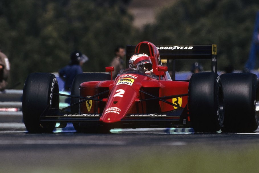 Nigel Mansell (Ferrari) au Grand Prix du Portugal 1990