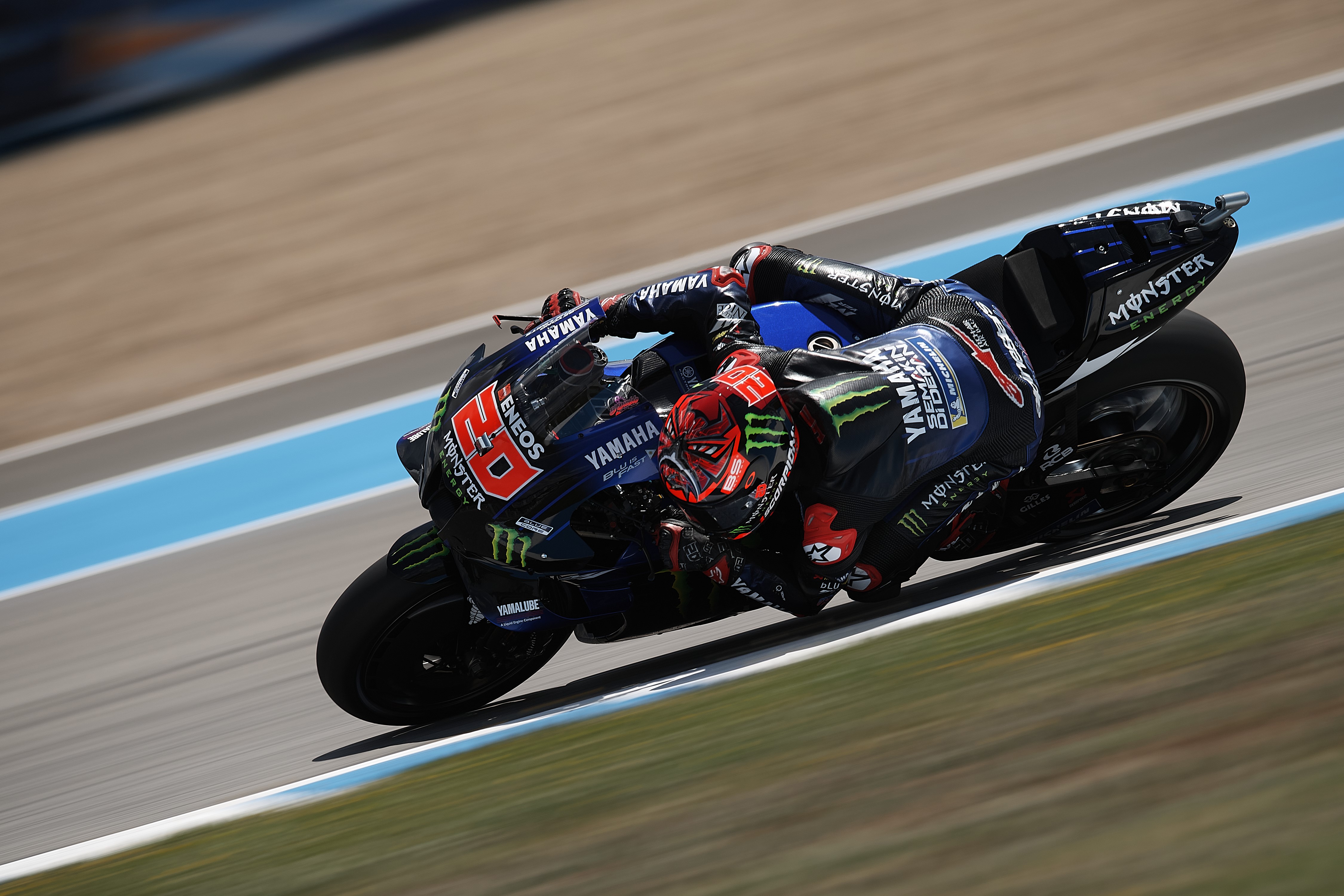 Fabio Quartararo (20) of France and Monster Energy Yamaha MotoGP during the qualifying of Gran Premio Red Bull de España at Circuito de Jerez - Angel Nieto on May 1, 2021 in Jerez de la Frontera, Spain