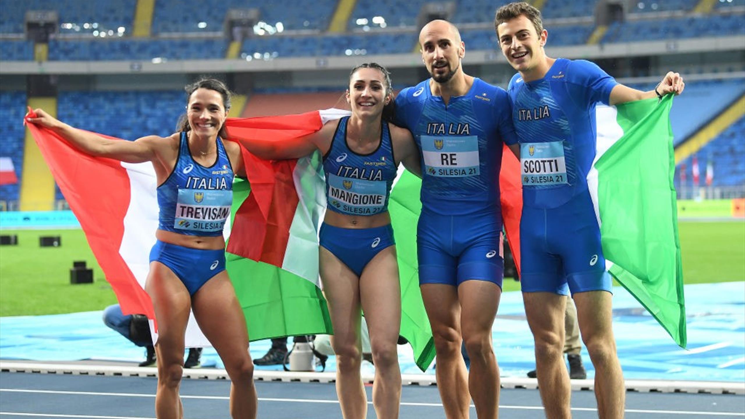 Staffetta 4x400 mista campione del mondo! Impresa di Davide Re e