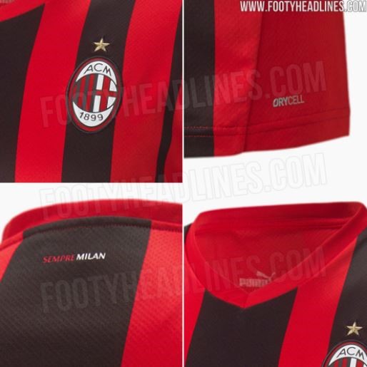 Svelata in anteprima la nuova maglia del Milan 21/22 | credit: FootyHeadlines.com