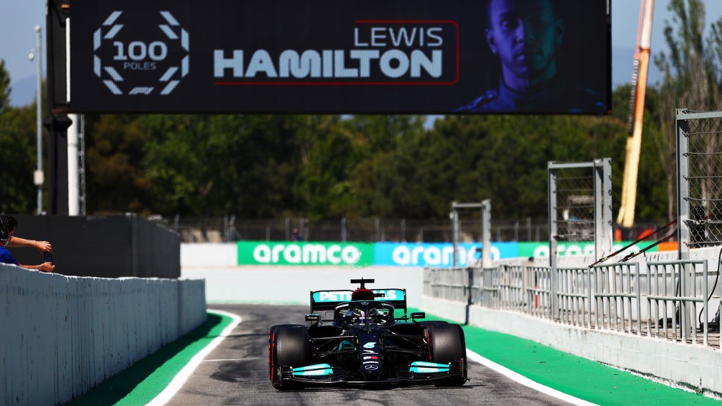 Lewis Hamilton (Mercedes) au Grand Prix d'Espagne 2021